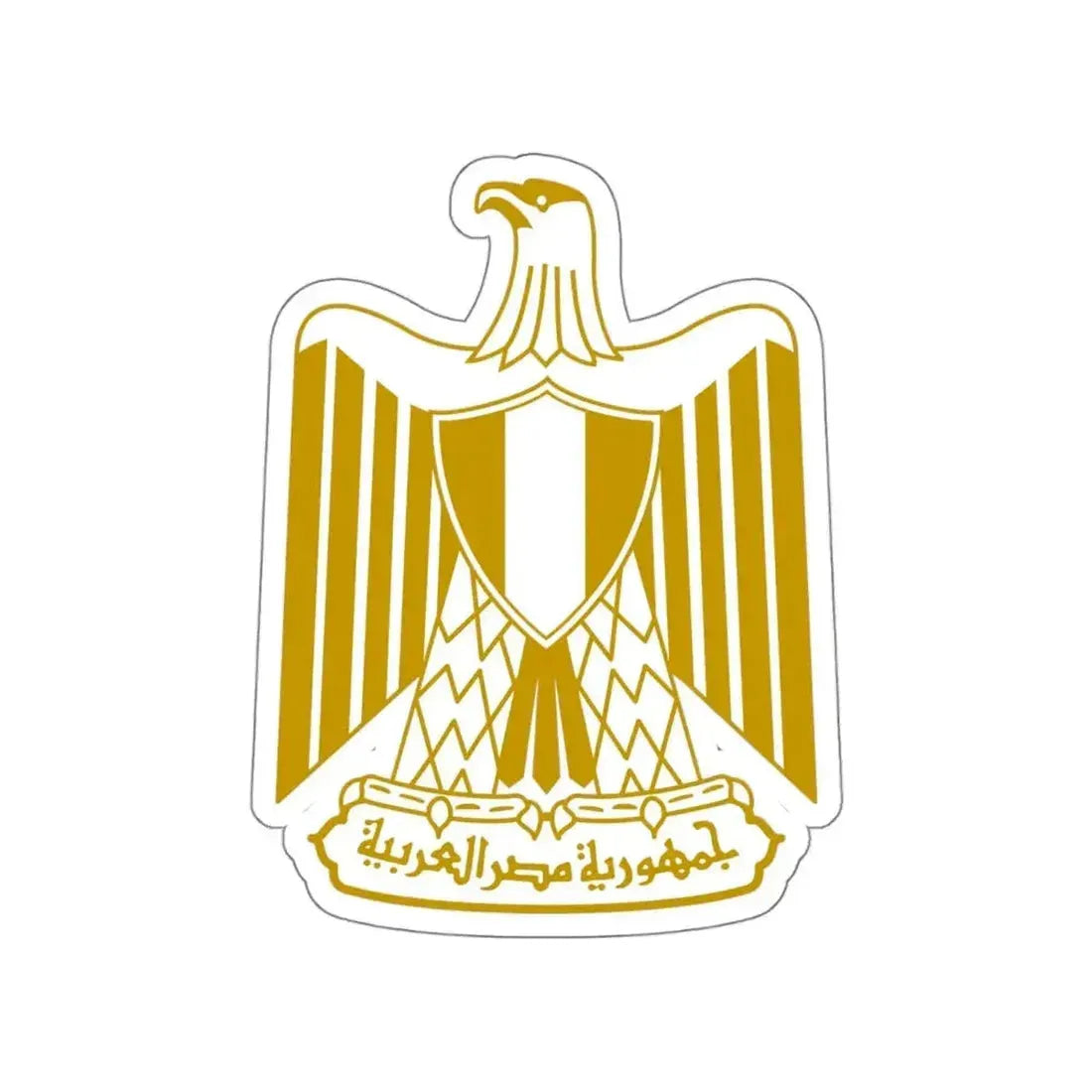 Coat of arms of Egypt (on flag) STICKER Vinyl Die-Cut Decal - The Sticker Space