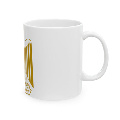 Coat of arms of Egypt (on flag) - White Coffee Mug-The Sticker Space