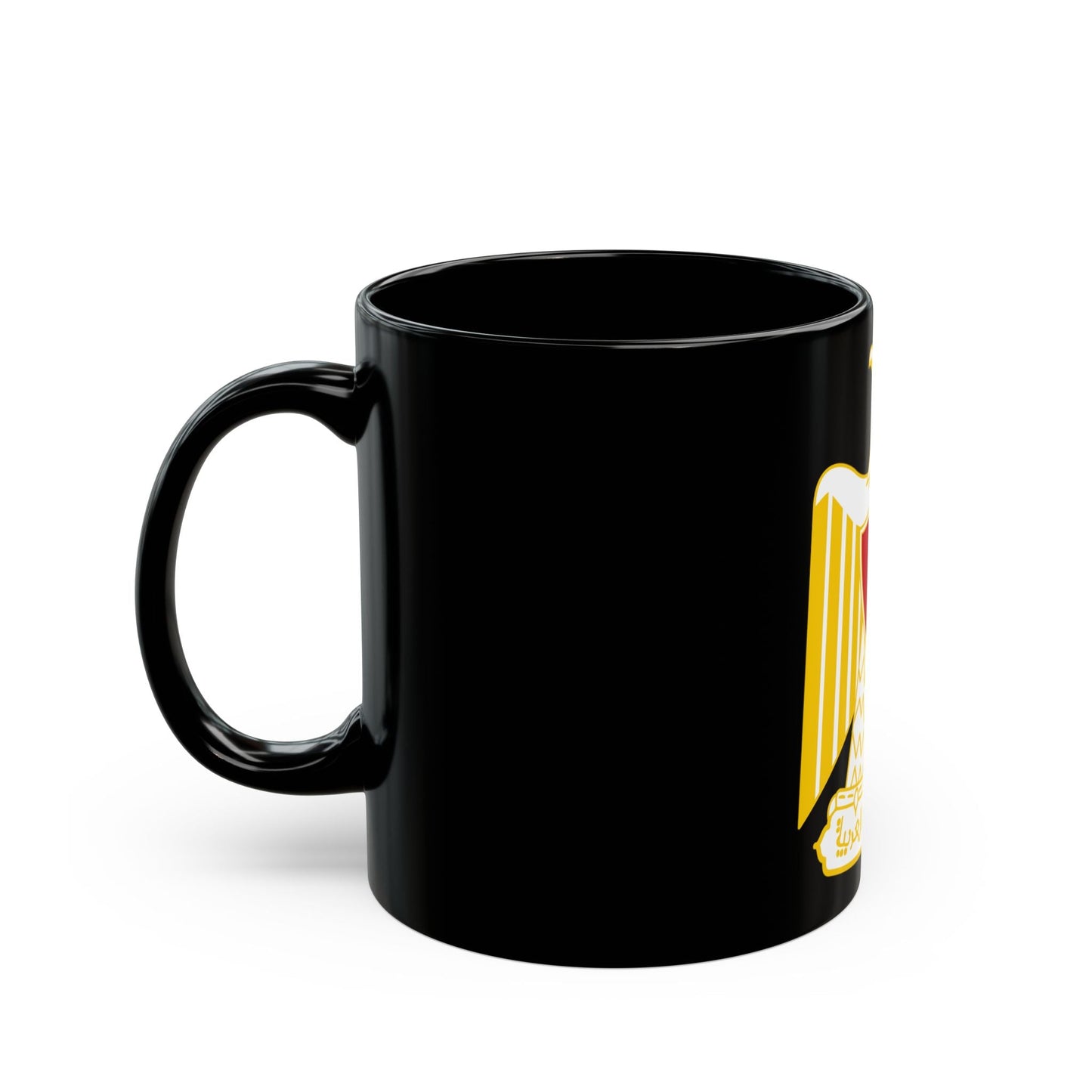 Coat of arms of Egypt (variant) - Black Coffee Mug