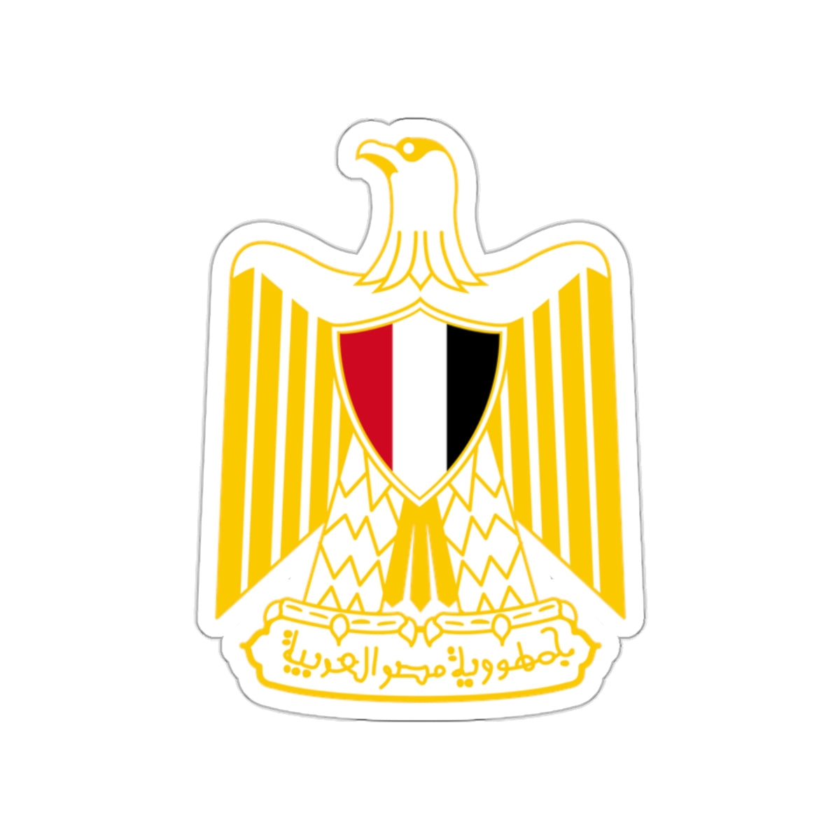 Coat of arms of Egypt (variant) STICKER Vinyl Die-Cut Decal-White-The Sticker Space