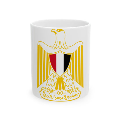 Coat of arms of Egypt (variant) - White Coffee Mug-11oz-The Sticker Space