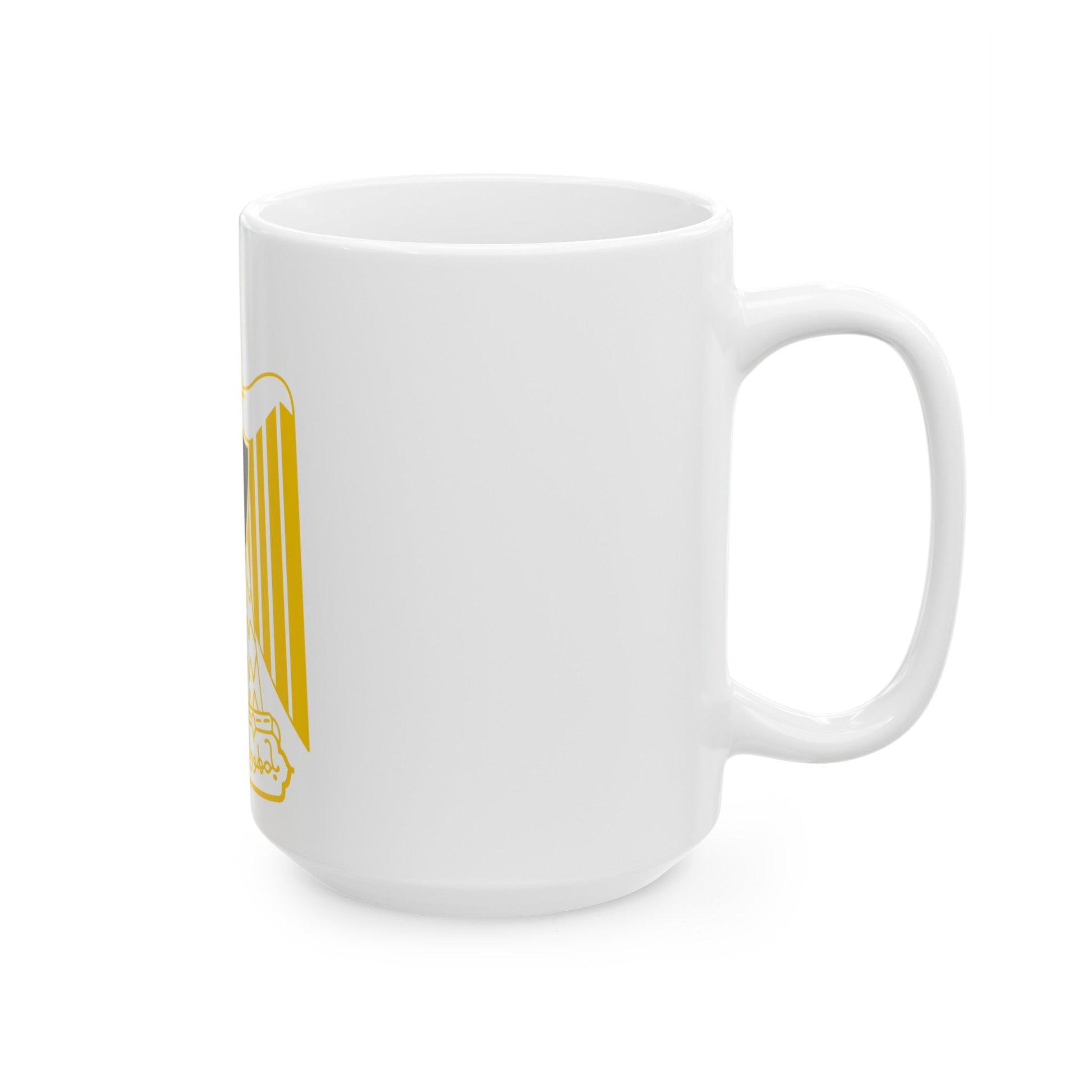 Coat of arms of Egypt (variant) - White Coffee Mug-The Sticker Space