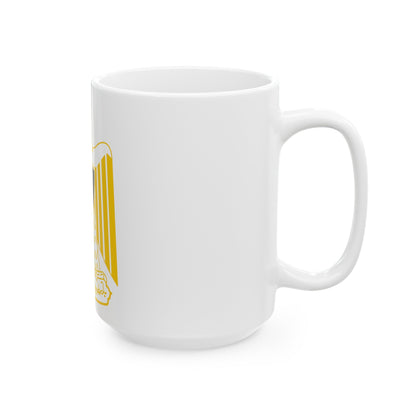 Coat of arms of Egypt (variant) - White Coffee Mug-The Sticker Space