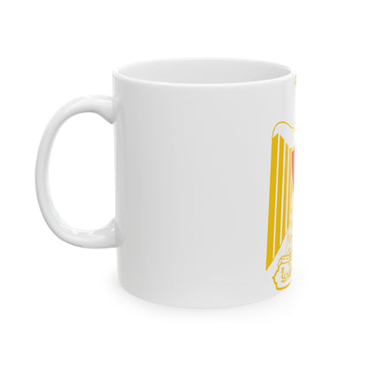 Coat of arms of Egypt (variant) - White Coffee Mug-The Sticker Space