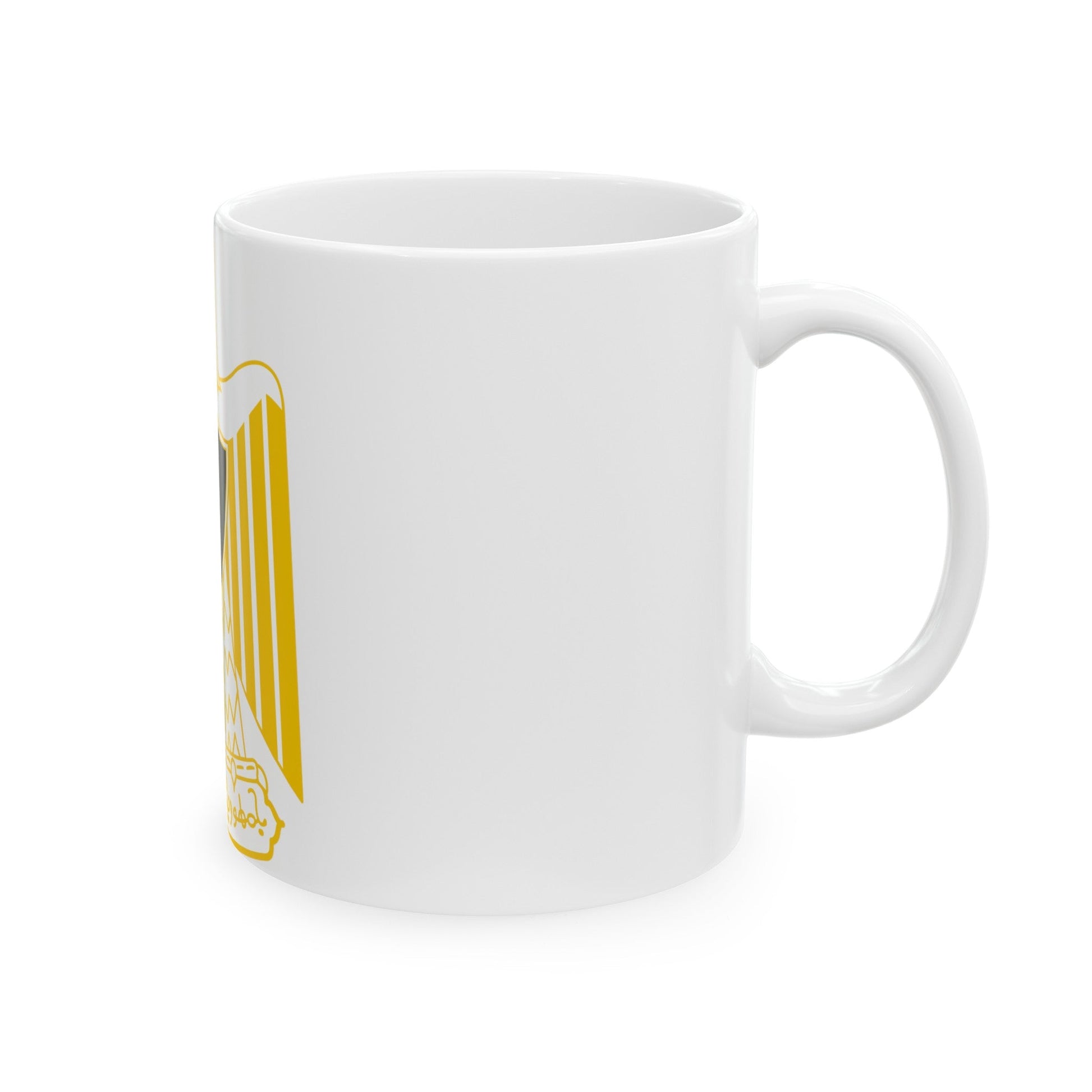 Coat of arms of Egypt (variant) - White Coffee Mug-The Sticker Space