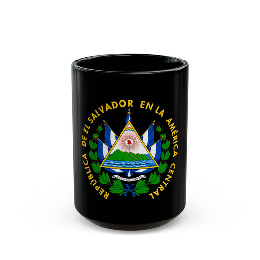 Coat of arms of El Salvador - Black Coffee Mug