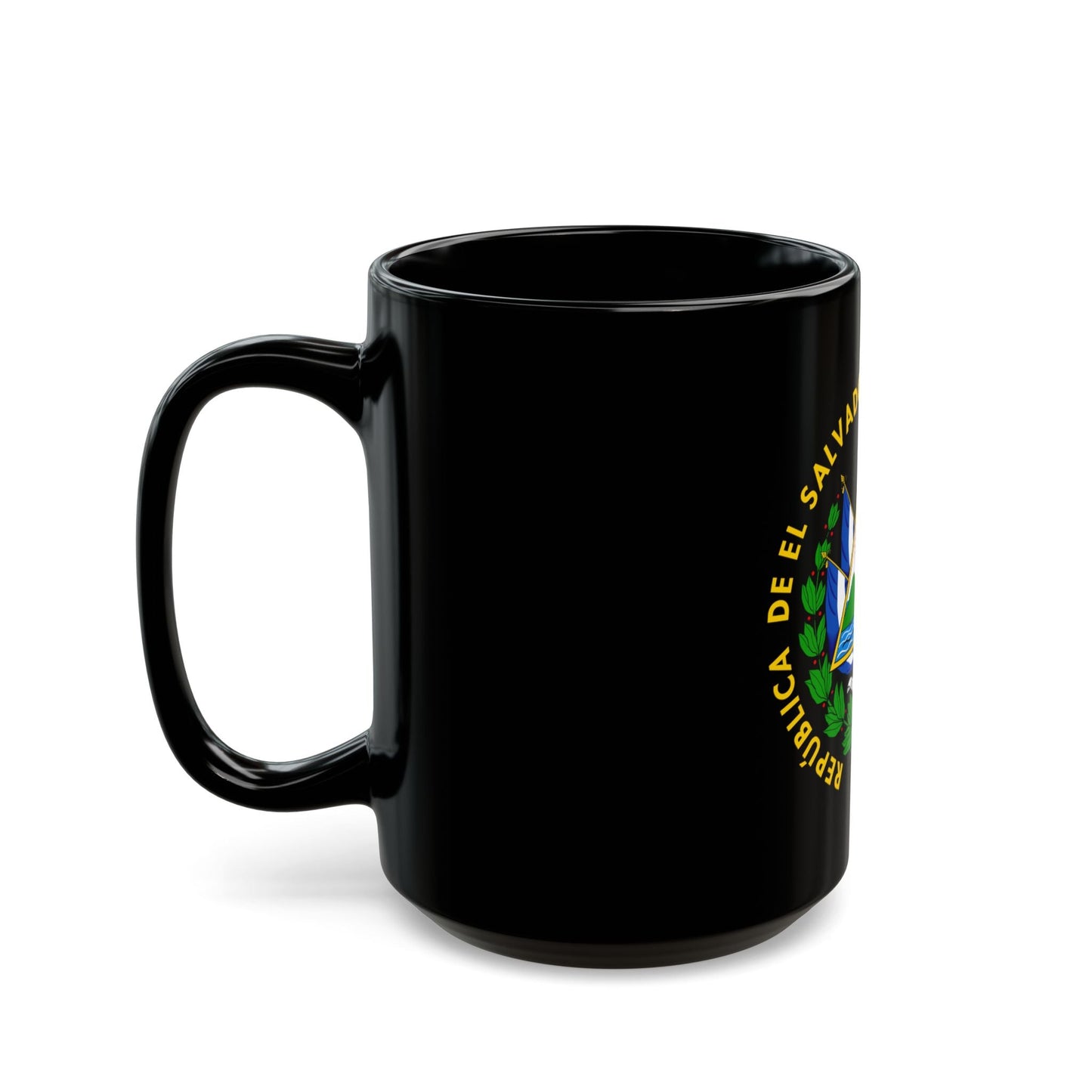 Coat of arms of El Salvador - Black Coffee Mug