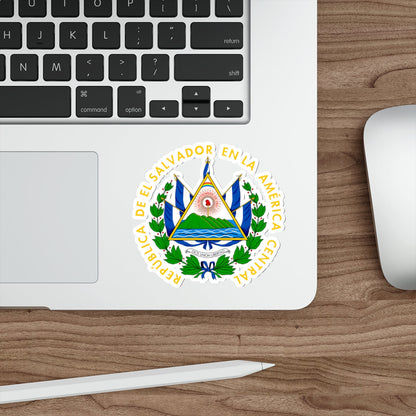 Coat of arms of El Salvador STICKER Vinyl Die-Cut Decal-The Sticker Space