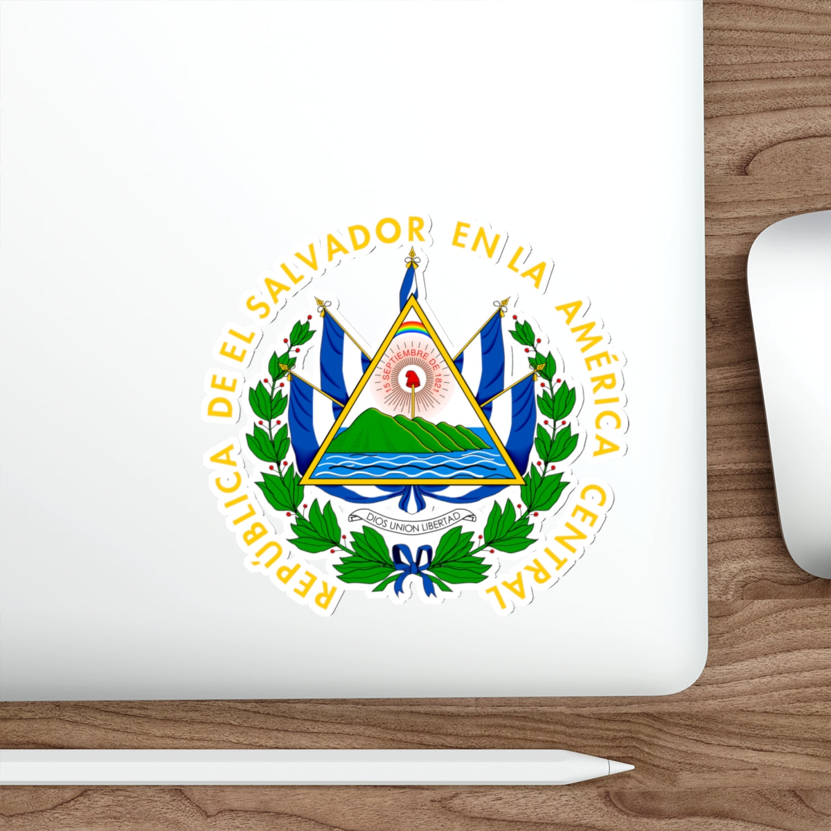 Coat of arms of El Salvador STICKER Vinyl Die-Cut Decal-The Sticker Space