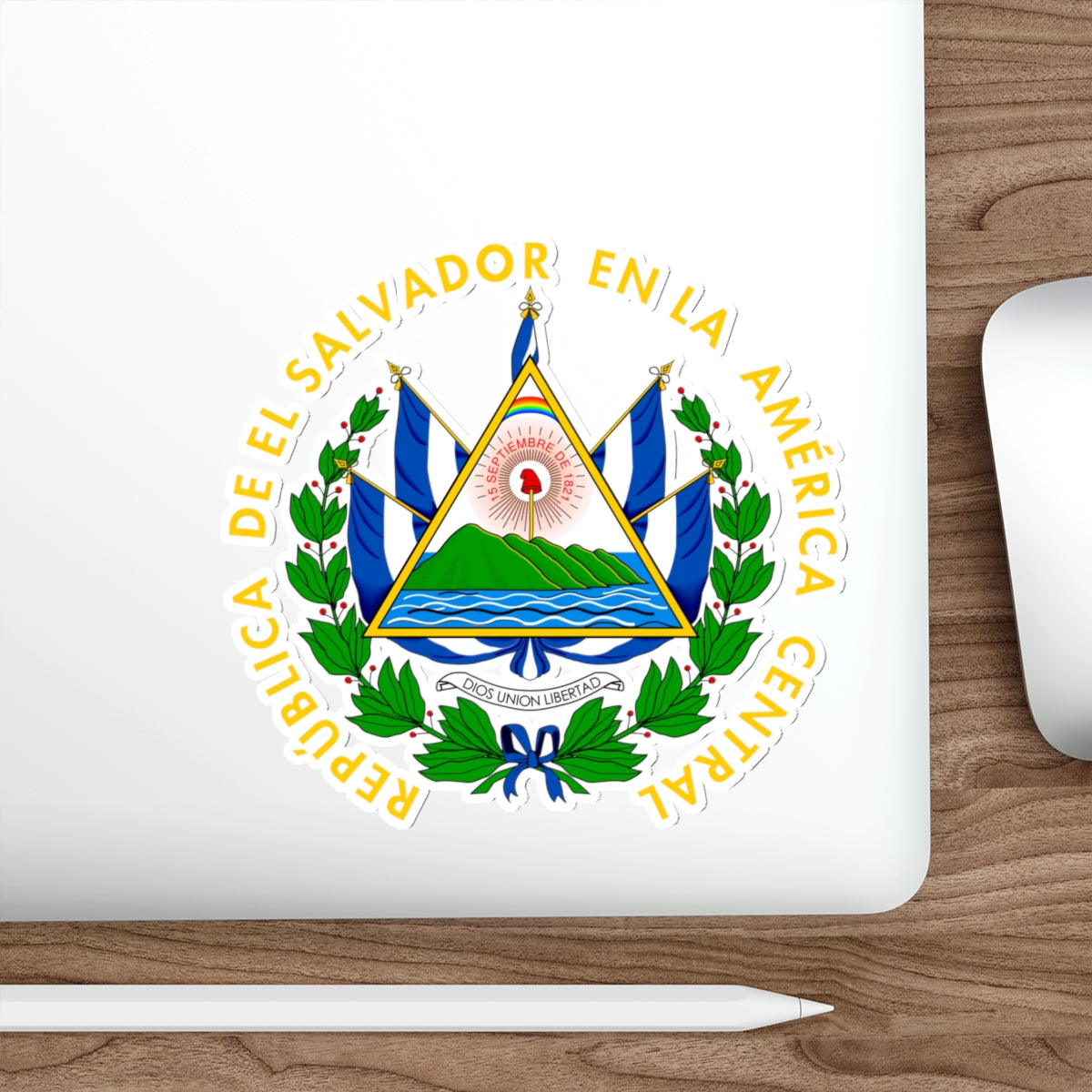 Coat of arms of El Salvador STICKER Vinyl Die-Cut Decal-The Sticker Space