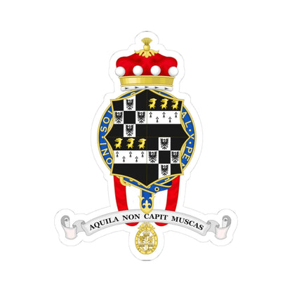 Coat of Arms of Eliza Baroness Manningham-Buller (Spain) (Coat of Arms) STICKER Vinyl Kiss-Cut Decal 3 Inch White - The Sticker Space