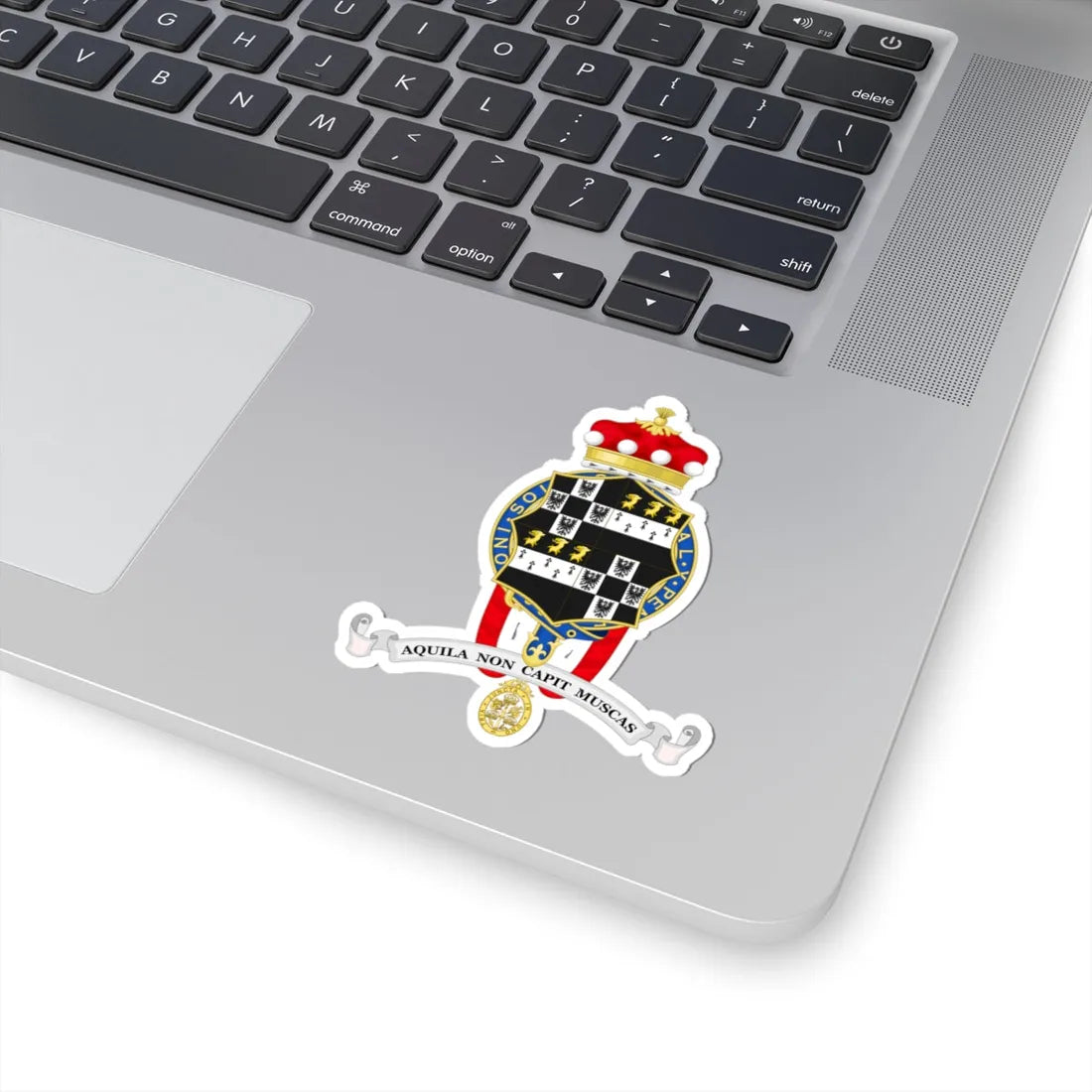 Coat of Arms of Eliza Baroness Manningham-Buller (Spain) (Coat of Arms) STICKER Vinyl Kiss-Cut Decal - The Sticker Space