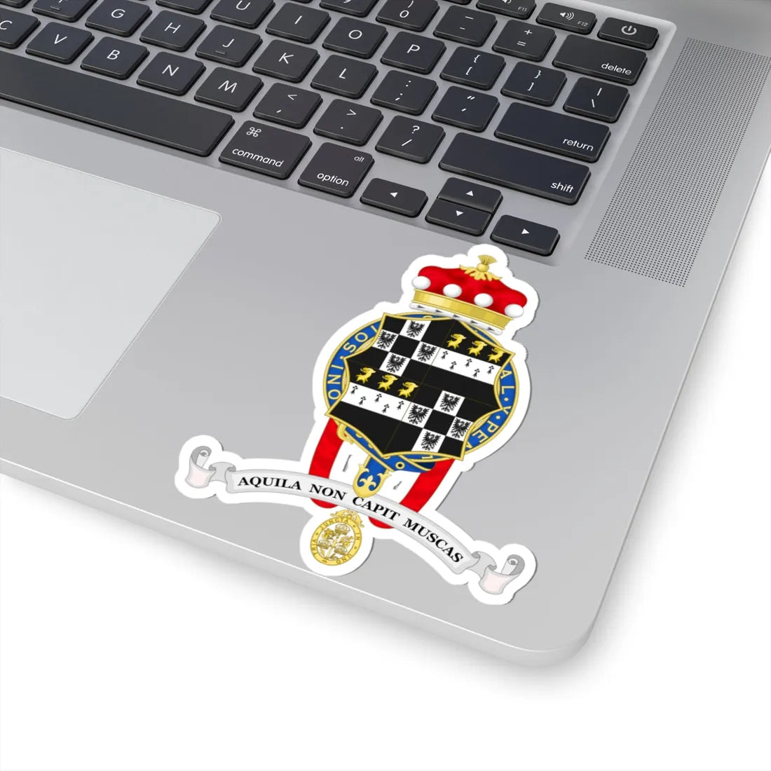 Coat of Arms of Eliza Baroness Manningham-Buller (Spain) (Coat of Arms) STICKER Vinyl Kiss-Cut Decal - The Sticker Space