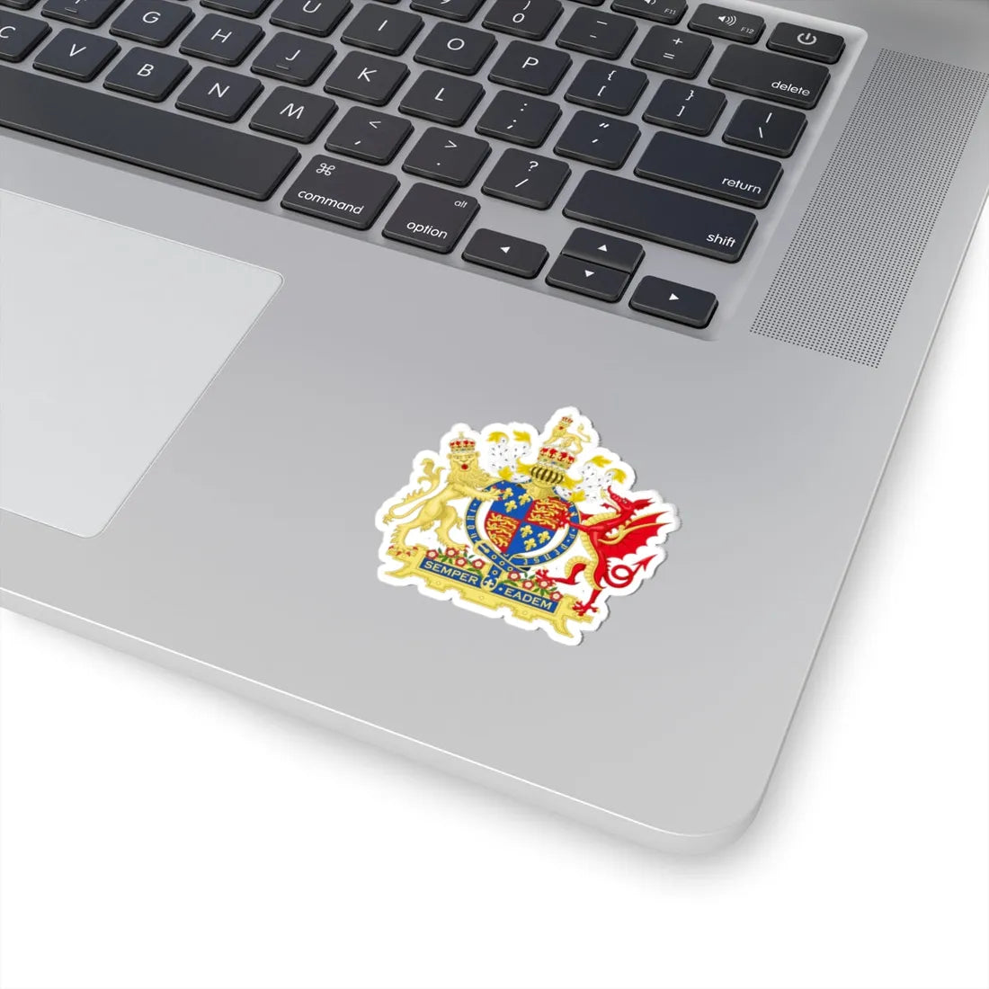 Coat of Arms of Elizabeth I of England 1558-1603 Variant 1 (England) (Coat of Arms) STICKER Vinyl Kiss-Cut Decal - The Sticker Space
