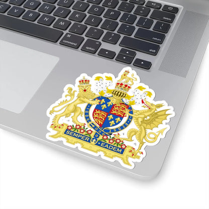 Coat of Arms of Elizabeth I of England 1558-1603 Variant 2 (England) (Coat of Arms) STICKER Vinyl Kiss-Cut Decal - The Sticker Space
