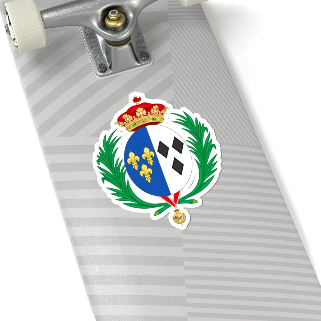 Coat of Arms of Emanuela de Dampierre as Duchess of Segovia (Spain) (Coat of Arms) STICKER Vinyl Kiss-Cut Decal - The Sticker Space