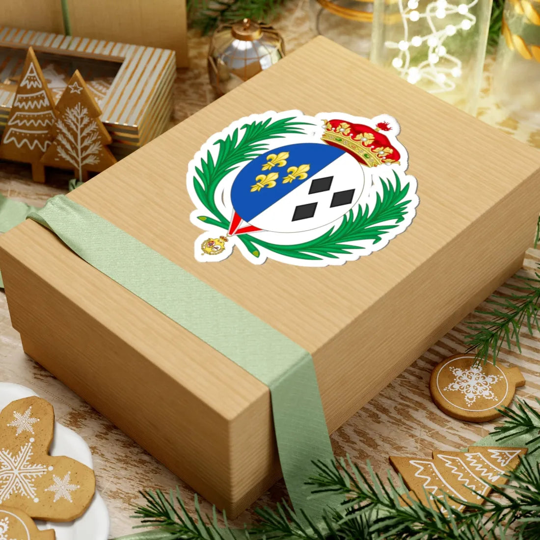 Coat of Arms of Emanuela de Dampierre as Duchess of Segovia (Spain) (Coat of Arms) STICKER Vinyl Kiss-Cut Decal - The Sticker Space