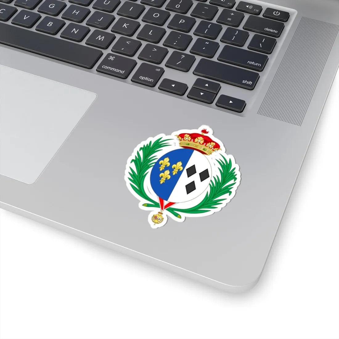 Coat of Arms of Emanuela de Dampierre as Duchess of Segovia (Spain) (Coat of Arms) STICKER Vinyl Kiss-Cut Decal - The Sticker Space