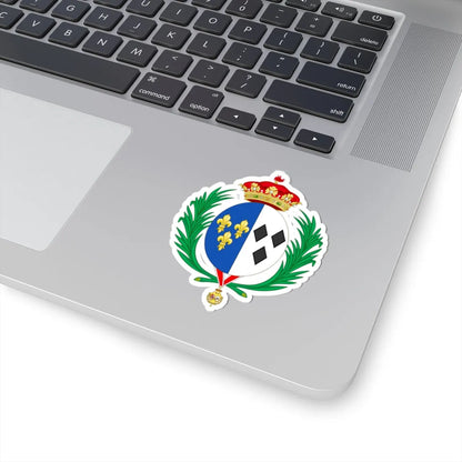 Coat of Arms of Emanuela de Dampierre as Duchess of Segovia (Spain) (Coat of Arms) STICKER Vinyl Kiss-Cut Decal - The Sticker Space