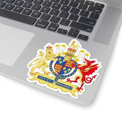 Coat of Arms of England 1509-1554 (England) (Coat of Arms) STICKER Vinyl Kiss-Cut Decal - The Sticker Space