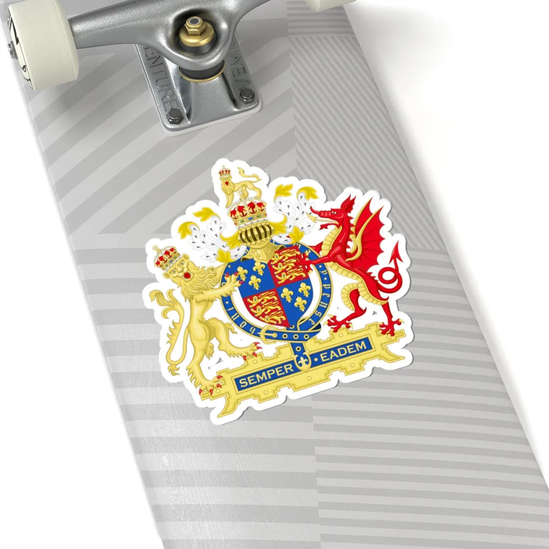 Coat of Arms of England 1558-1603 (England) (Coat of Arms) STICKER Vinyl Kiss-Cut Decal - The Sticker Space