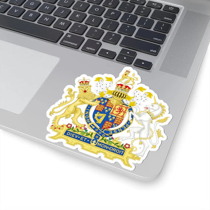 Coat of Arms of England 1660-1689 (England) (Coat of Arms) STICKER Vinyl Kiss-Cut Decal - The Sticker Space