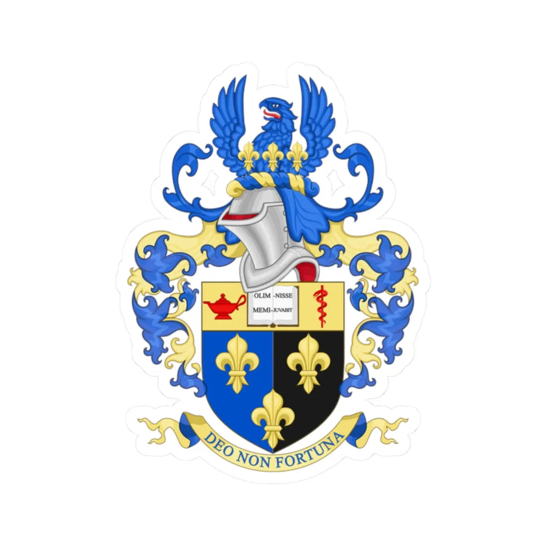 Coat of Arms of Epsom College (England) (Coat of Arms) STICKER Vinyl Kiss-Cut Decal 2 Inch White - The Sticker Space