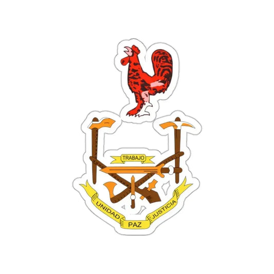 Coat of arms of Equatorial Guinea (1973-1979) STICKER Vinyl Die-Cut Decal 2 Inch - The Sticker Space