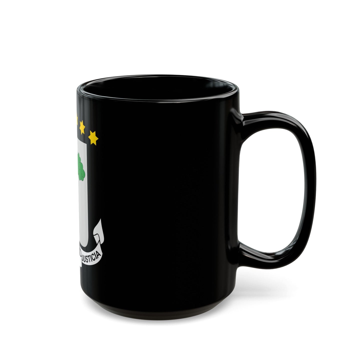 Coat of arms of Equatorial Guinea - Black Coffee Mug-The Sticker Space