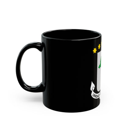 Coat of arms of Equatorial Guinea - Black Coffee Mug-The Sticker Space