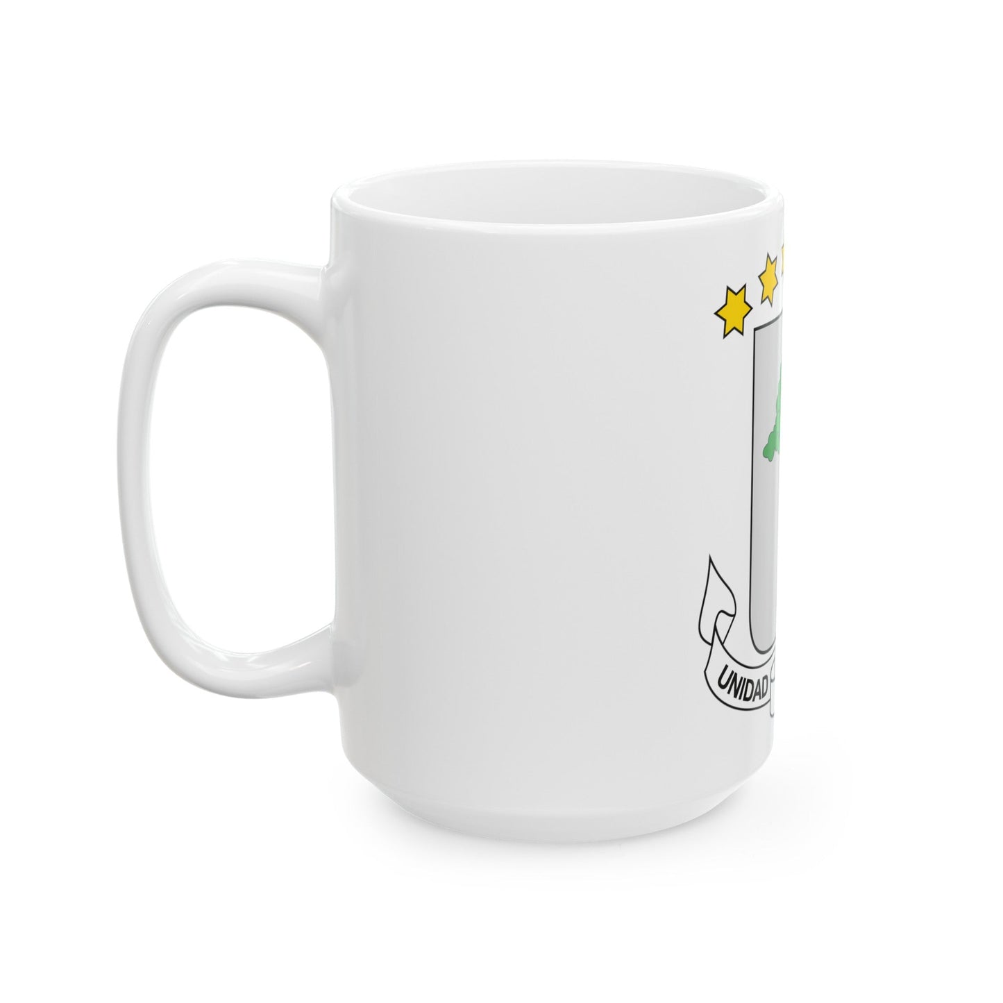 Coat of arms of Equatorial Guinea - White Coffee Mug-The Sticker Space