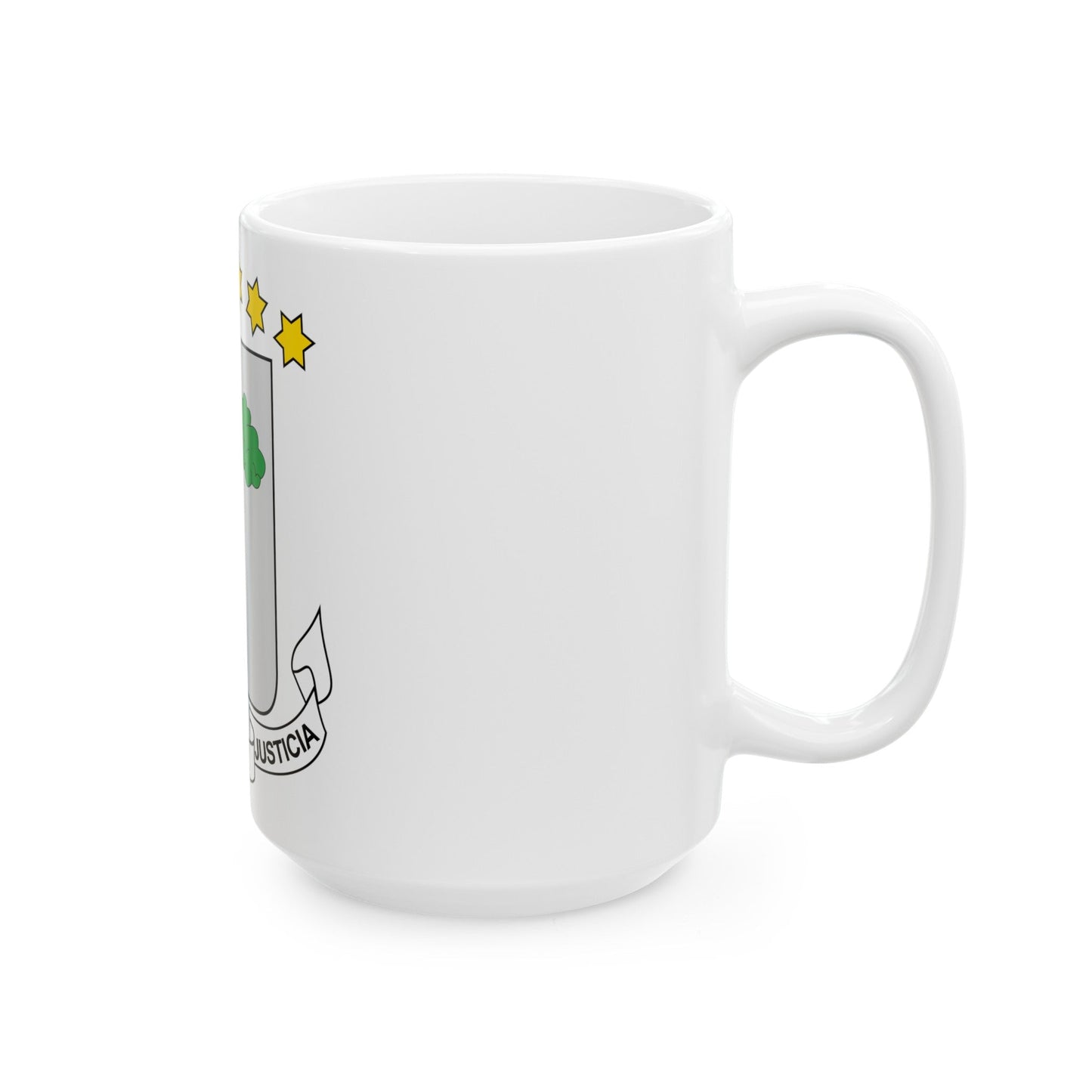 Coat of arms of Equatorial Guinea - White Coffee Mug-The Sticker Space