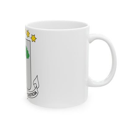 Coat of arms of Equatorial Guinea - White Coffee Mug-The Sticker Space