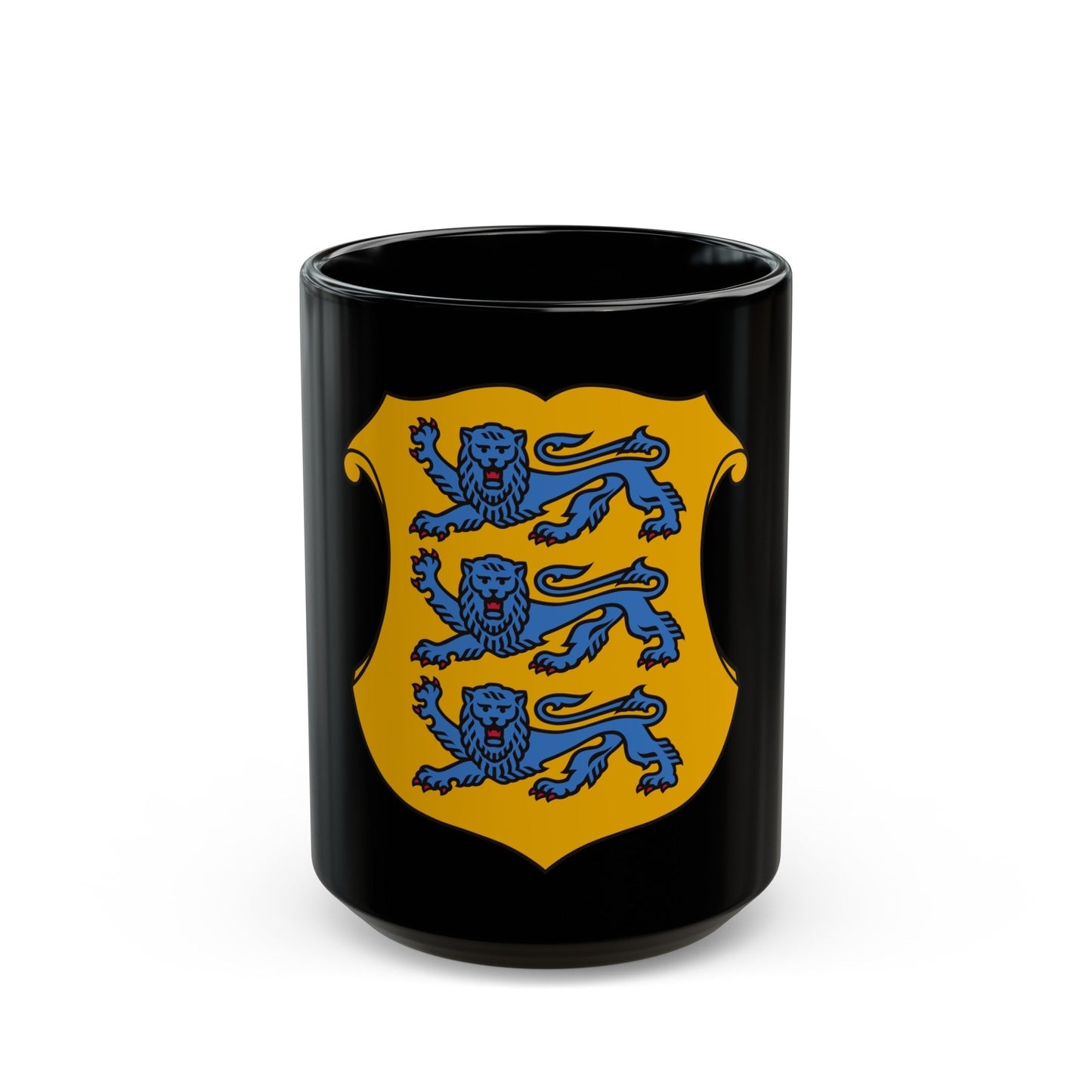 Coat of arms of Estonia 2 - Black Coffee Mug-15oz-The Sticker Space