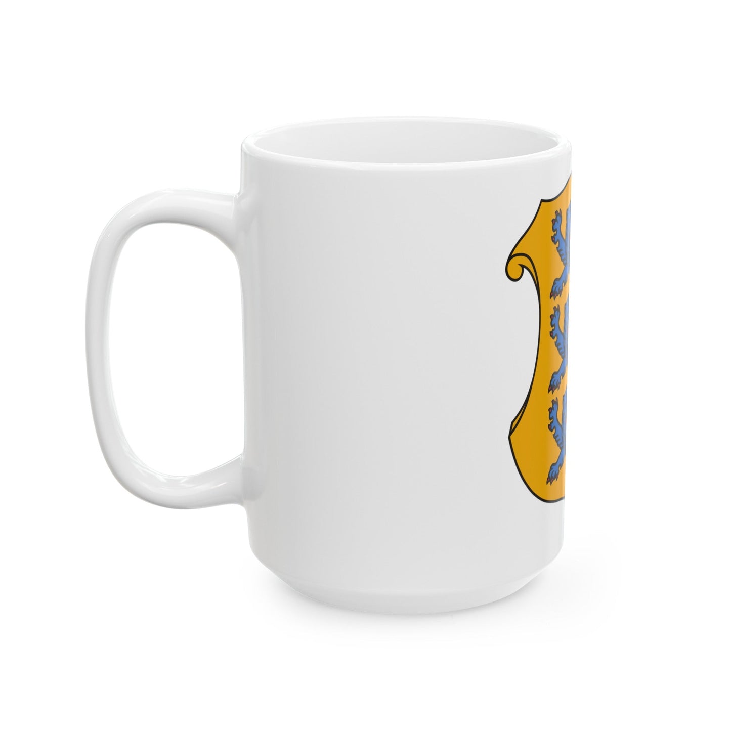 Coat of arms of Estonia 2 - White Coffee Mug-The Sticker Space