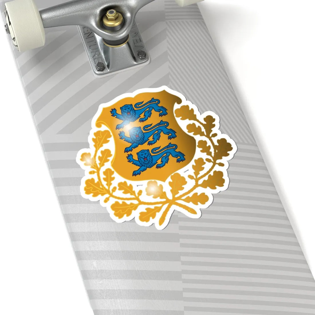 Coat of arms of Estonia 3d (Estonia) (Coat of Arms) STICKER Vinyl Kiss-Cut Decal - The Sticker Space