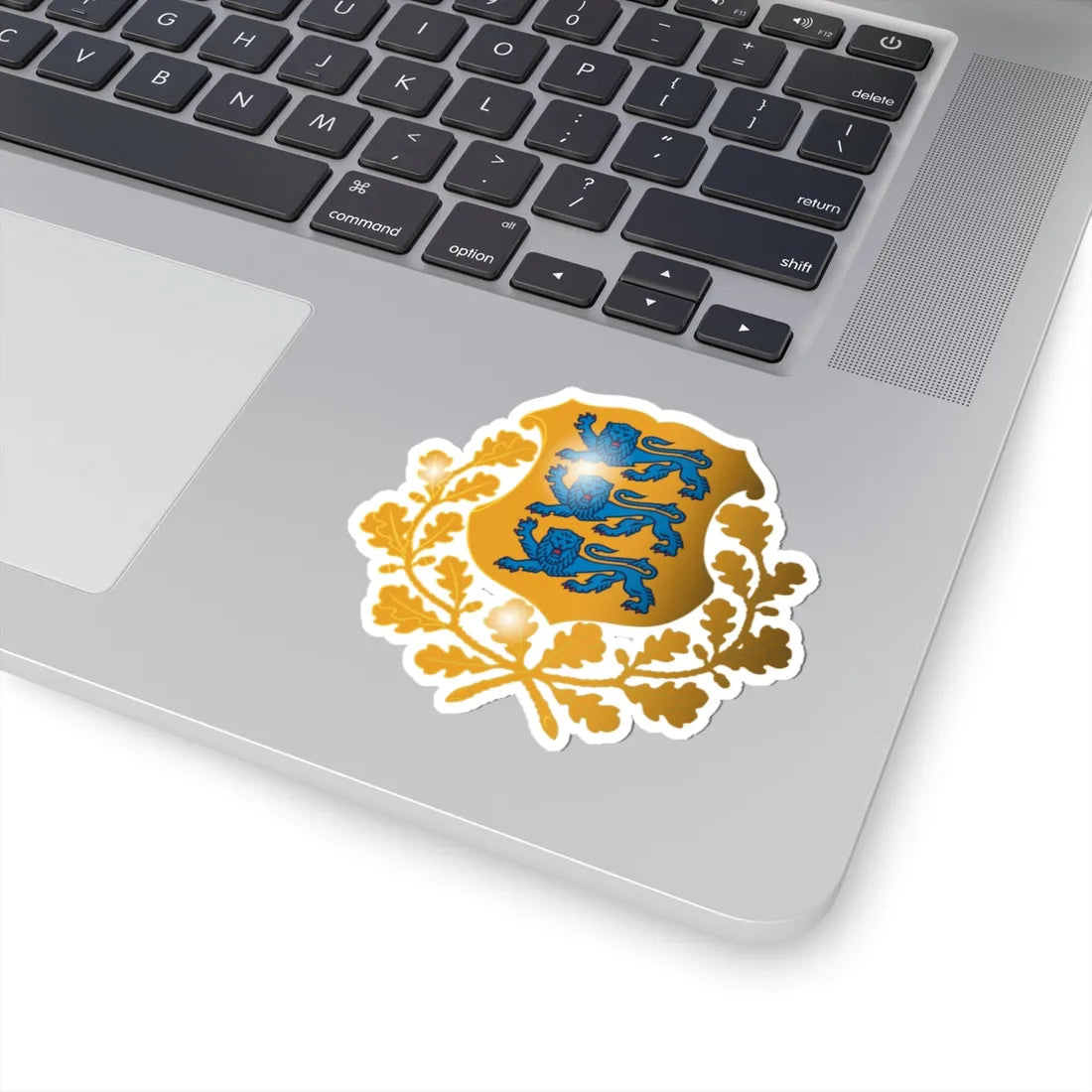 Coat of arms of Estonia 3d (Estonia) (Coat of Arms) STICKER Vinyl Kiss-Cut Decal - The Sticker Space