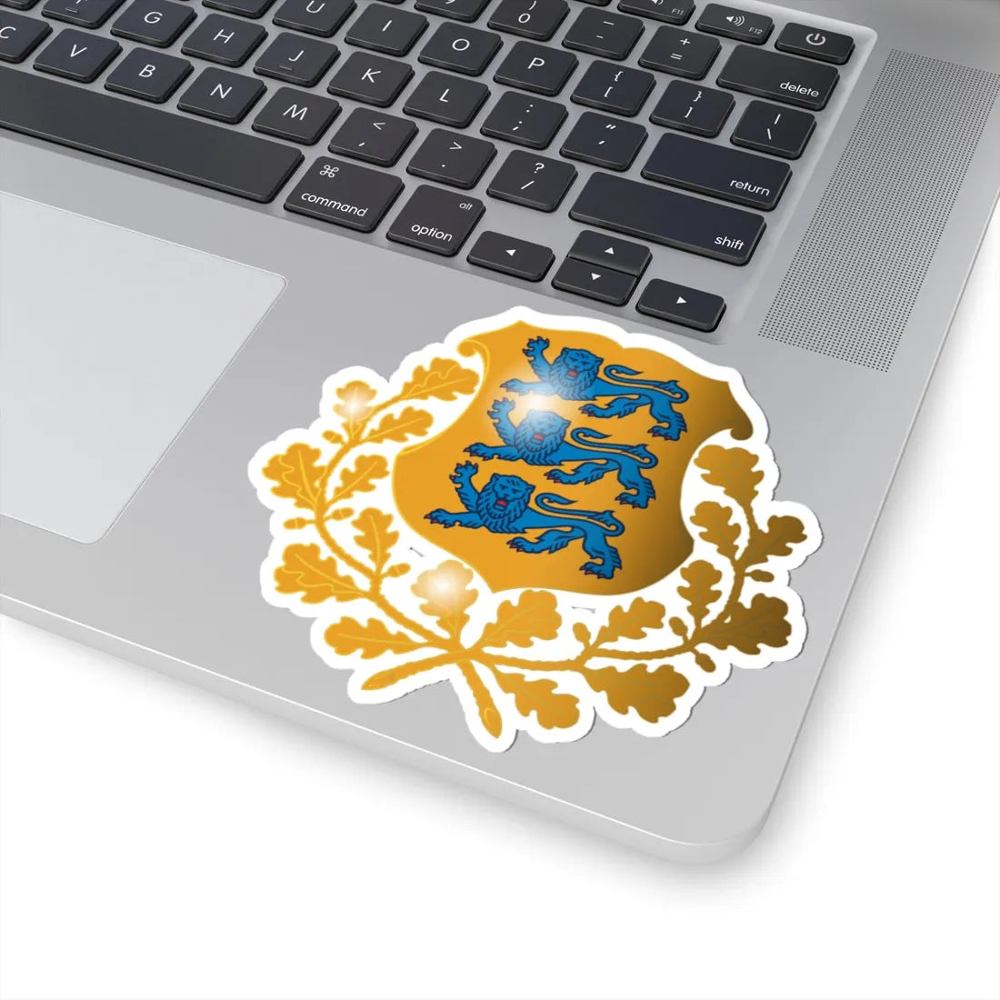 Coat of arms of Estonia 3d (Estonia) (Coat of Arms) STICKER Vinyl Kiss-Cut Decal - The Sticker Space