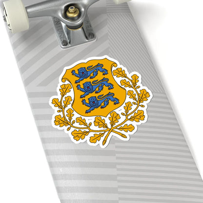 Coat of arms of Estonia (Estonia) (Coat of Arms) STICKER Vinyl Kiss-Cut Decal - The Sticker Space