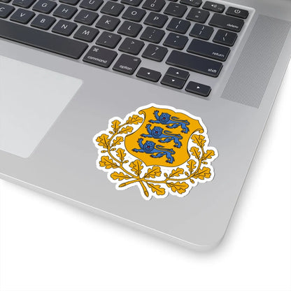 Coat of arms of Estonia (Estonia) (Coat of Arms) STICKER Vinyl Kiss-Cut Decal - The Sticker Space
