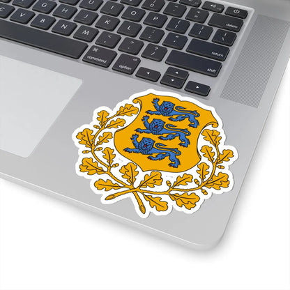 Coat of arms of Estonia (Estonia) (Coat of Arms) STICKER Vinyl Kiss-Cut Decal - The Sticker Space