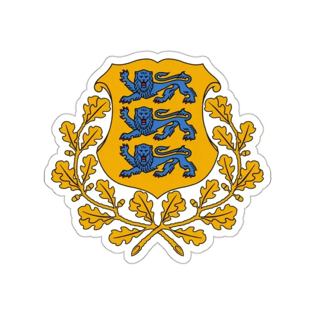 Coat of arms of Estonia STICKER Vinyl Die-Cut Decal 2 Inch - The Sticker Space