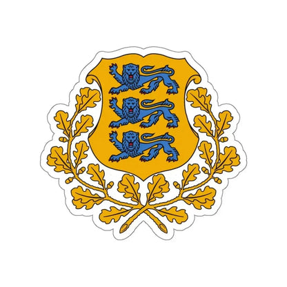 Coat of arms of Estonia STICKER Vinyl Die-Cut Decal 4 Inch - The Sticker Space