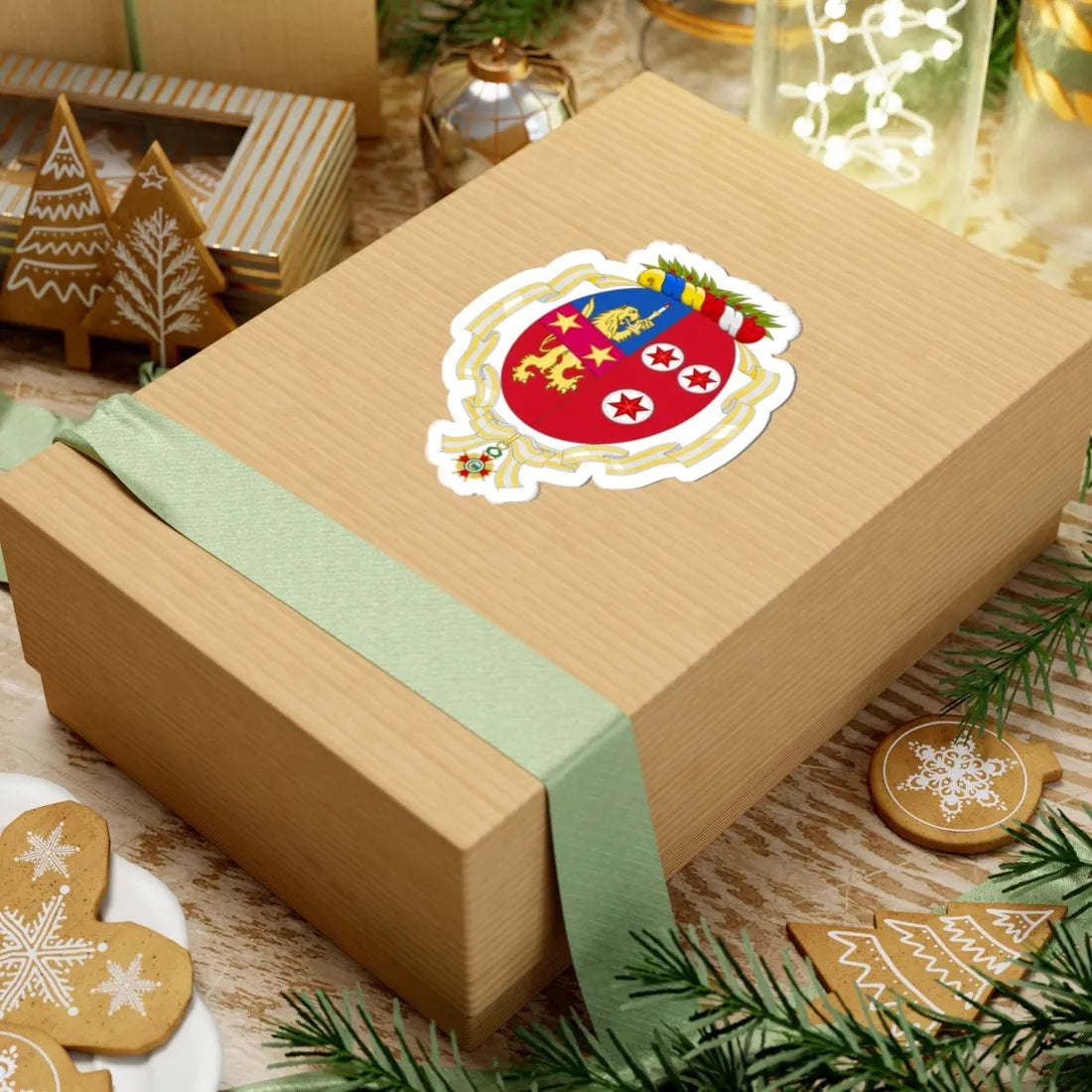 Coat of Arms of Eva Duarte de Perón Order of Isabella the Catholic (Argentina) (Coat of Arms) STICKER Vinyl Kiss-Cut Decal - The Sticker Space