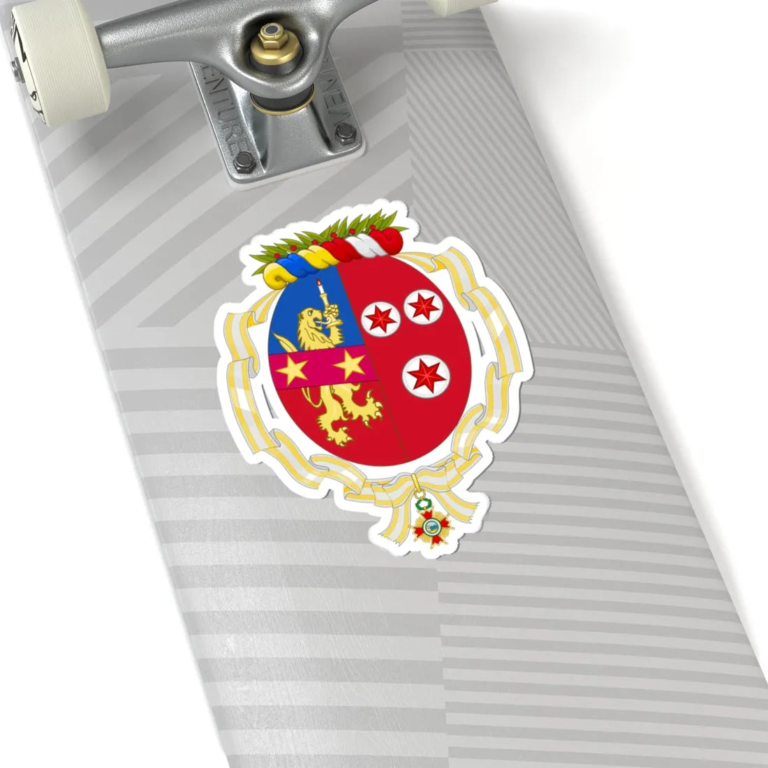 Coat of Arms of Eva Duarte de Perón Order of Isabella the Catholic (Argentina) (Coat of Arms) STICKER Vinyl Kiss-Cut Decal - The Sticker Space