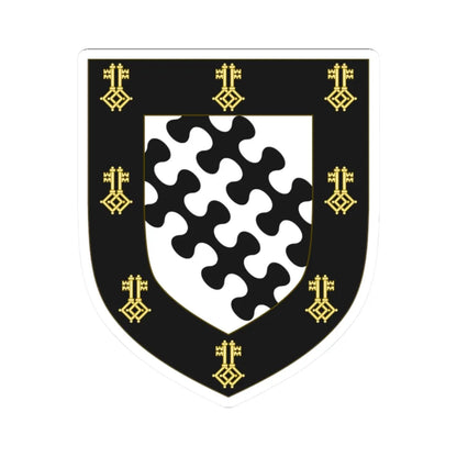 Coat of Arms of Exeter College Oxford (England) (Coat of Arms) STICKER Vinyl Kiss-Cut Decal 2 Inch White - The Sticker Space