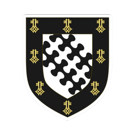 Coat of Arms of Exeter College Oxford (England) (Coat of Arms) STICKER Vinyl Kiss-Cut Decal 2 Inch White - The Sticker Space