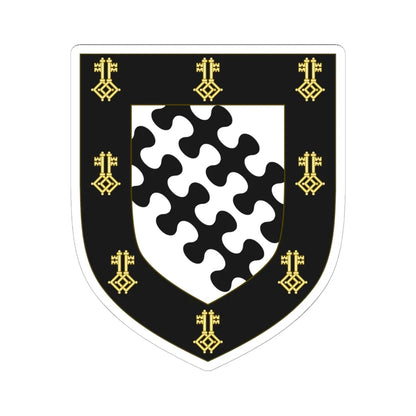 Coat of Arms of Exeter College Oxford (England) (Coat of Arms) STICKER Vinyl Kiss-Cut Decal - The Sticker Space