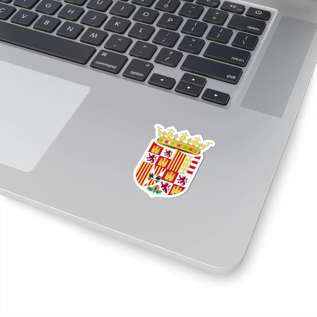 Coat of Arms of Ferdinand II of Aragon 1504-1513 (Spain) (Coat of Arms) STICKER Vinyl Kiss-Cut Decal - The Sticker Space