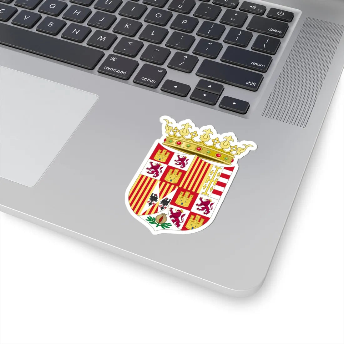 Coat of Arms of Ferdinand II of Aragon 1504-1513 (Spain) (Coat of Arms) STICKER Vinyl Kiss-Cut Decal - The Sticker Space